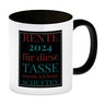 Rente 2024 Kaffeebecher eine bunte Tasse für Rentner