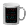 Rente 2024 Kaffeebecher eine bunte Tasse für Rentner