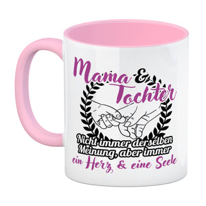 Mama und Tochter - ein Herz & eine Seele Kaffeebecher