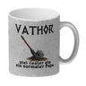 VATHOR Superheld Kaffeebecher mit Hammer und Spruch