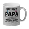 Sorry Mama Kaffeebecher mit Spruch zum Muttertag