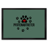 Pfotenabtreter Fußmatte in 35x50 cm in braun für Hundebesitzer und Tierfreunde