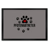 Pfotenabtreter Fußmatte in 35x50 cm in braun für Hundebesitzer und Tierfreunde