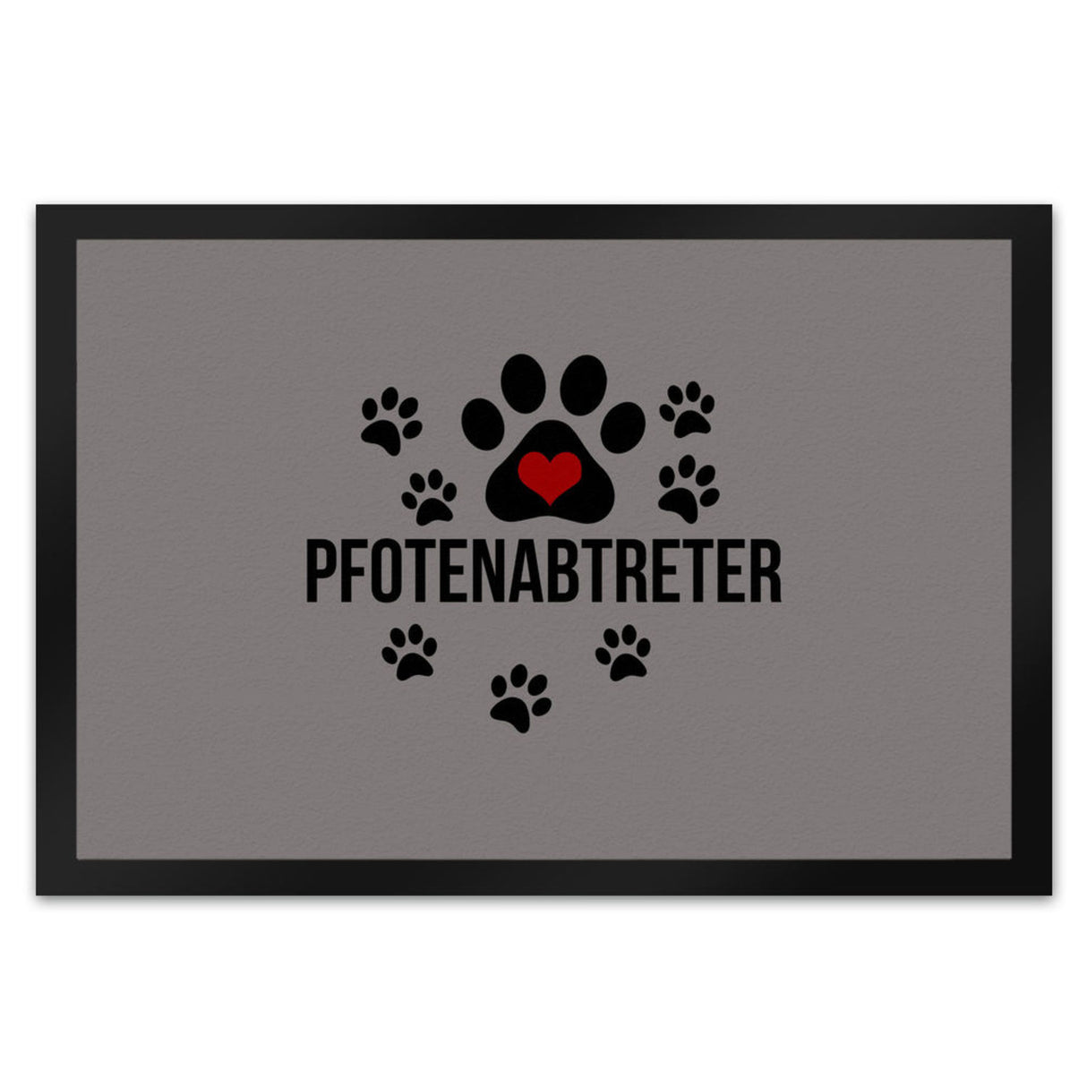 Pfotenabtreter Fußmatte in 35x50 cm in braun für Hundebesitzer und Tierfreunde