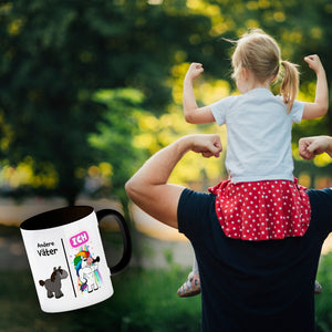 Andere Väter - ICH Kaffeebecher zum Vatertag mit coolem Einhorn
