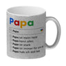 Papa ist mein Held Suchmaschine Kaffeebecher