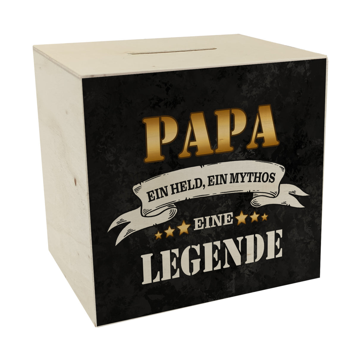 Papa ein Held ein Mythos eine Legende Spardose