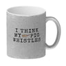 Denglisch Kaffeebecher mit Spruch - I think my pig whistles