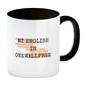 Denglisch Kaffeebecher mit Spruch - My english is onewallfree