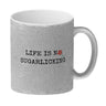 Denglisch Kaffeebecher mit Spruch - Life is no sugarlicking