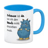 Freches Monster Kaffeebecher mit lustigem Spruch