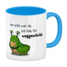 Freches Monster Kaffeebecher mit lustigem Spruch