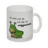 Freches Monster Kaffeebecher mit lustigem Spruch