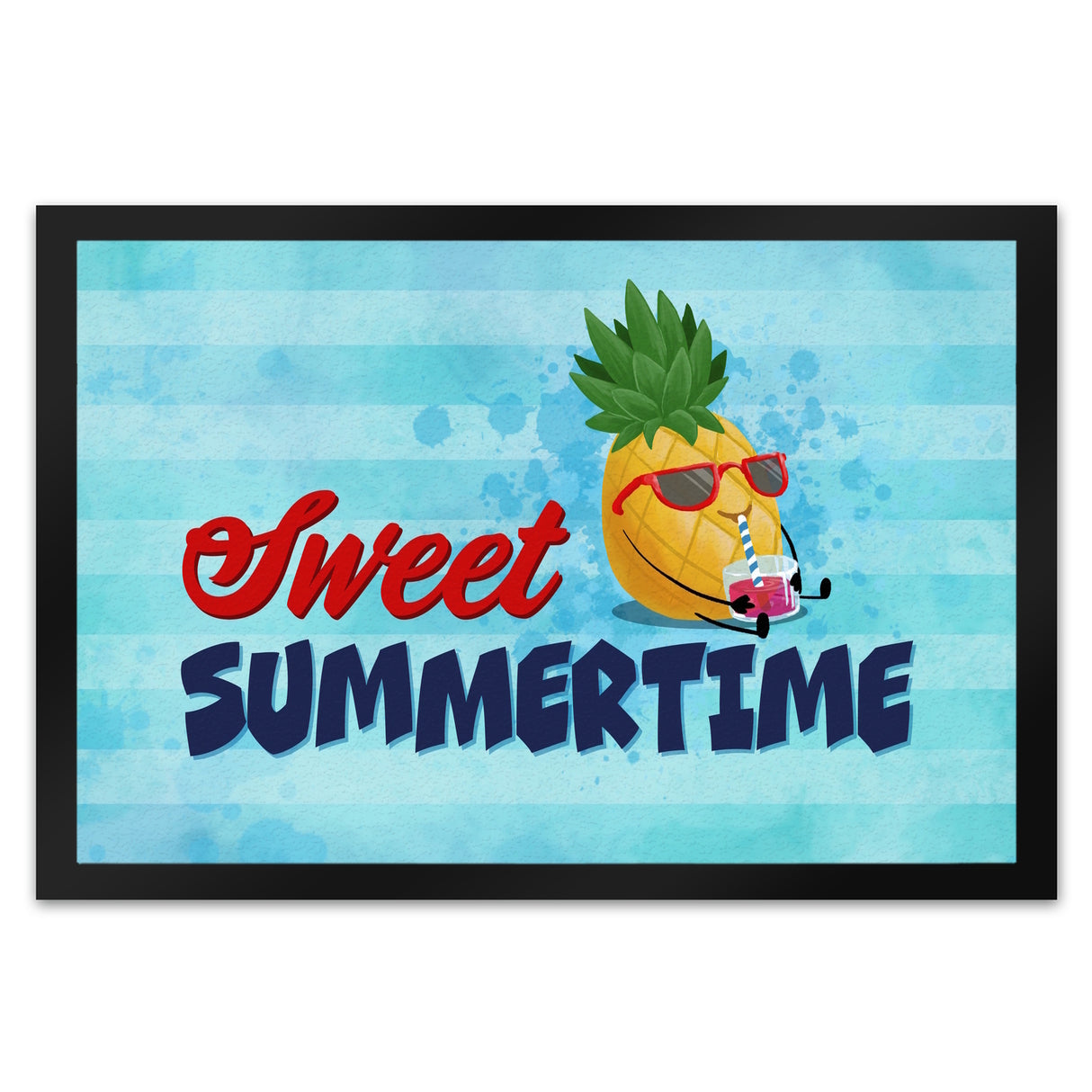 Sweet summertime Fußmatte mit süßer Ananas