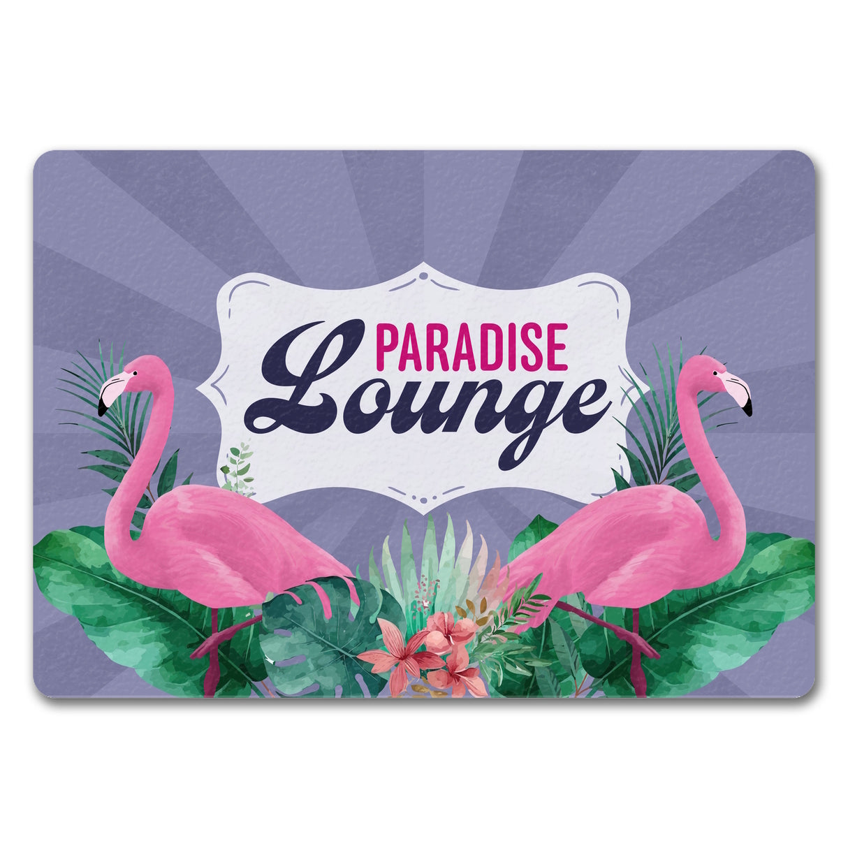 Paradise Lounge Flamingo Fußmatte im tropischen Stil