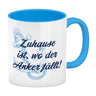 Anker Kaffeebecher mit Spruch Zuhause ist, wo der Anker fällt