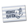 Heimathafen Anker Souvenir Souvenir Magnet in dunkelblau