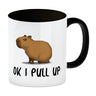 Ok I pull up normales Capybara Meme Kaffeebecher