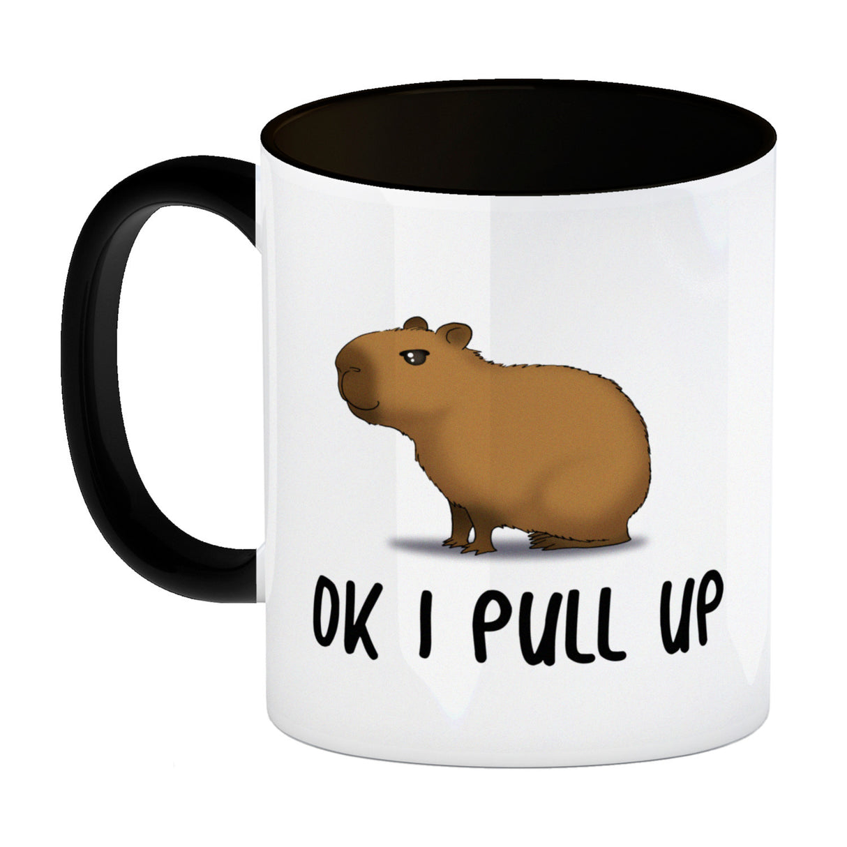 Ok I pull up normales Capybara Meme Kaffeebecher