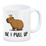 Ok I pull up normales Capybara Meme Kaffeebecher