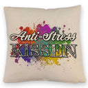 Anti-Stress Kissen - Dekoratives Kissen mit Farbflecken Motiv