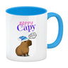 Nappy Capy Kaffeebecher mit müdem Capybara