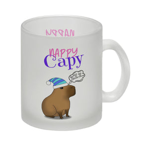 Nappy Capy Kaffeebecher mit müdem Capybara