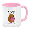 Capy Valentines Day Kaffeebecher mit niedlichem Capybara Motiv