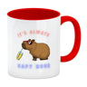 It´s always capy hour Kaffeebecher mit coolem Capybara Motiv