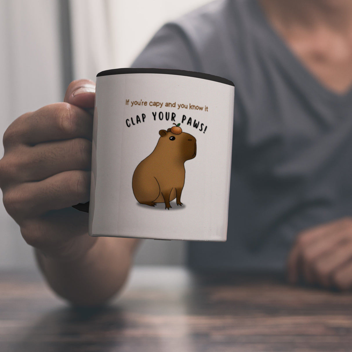 If you´re capy and you know it clap your paws Capybara Kaffeebecher