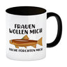 Frauenheld und Angler Kaffeebecher mit Spruch