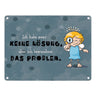 Engel Metallschild in 15x20 cm mit Spruch- Ich spreche Ironie mit Sarkasmus-Akzent