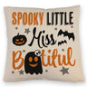 Geister Kissen mit Spruch - Spooky little Miss Bootiful