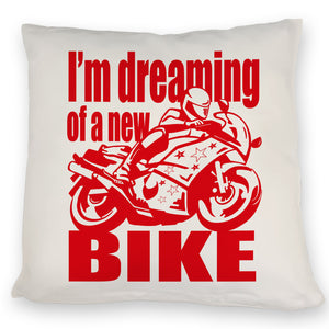 Biker Traum Kissen mit Motorrad und Spruch