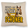 Giraffen Kissen mit Spruch Hintern- und Nackenschoner