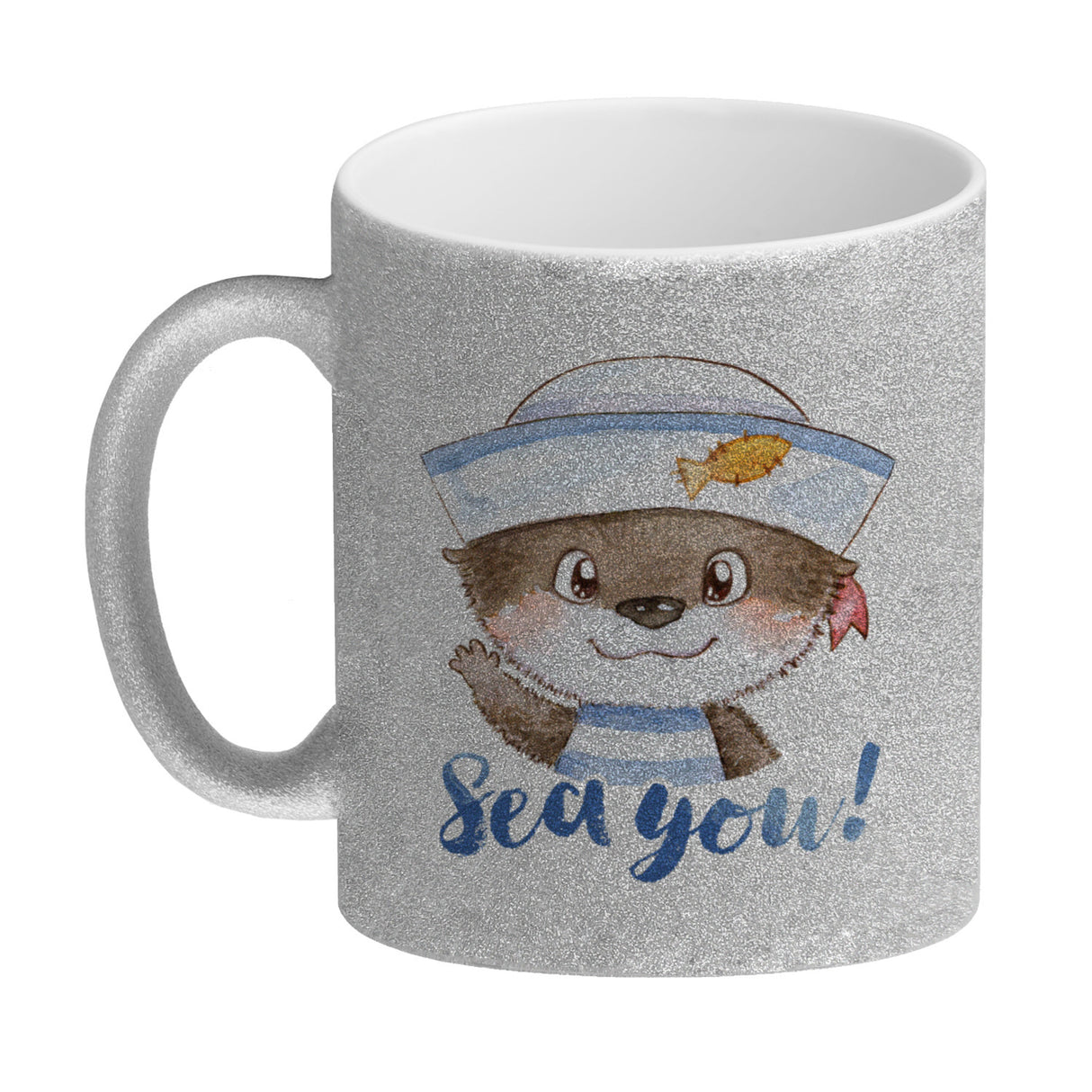 Ottfried der Otter Kaffeebecher mit Spruch - Sea you