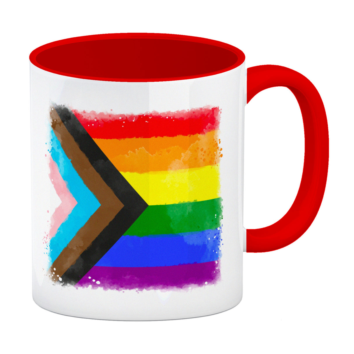 Progress-Pride-Flagge Kaffeebecher
