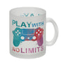 Game Controller Kaffeebecher mit Spruch Play with no limits