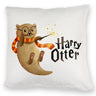 Harry Otter mit Zauberstab Kissen mit Spruch