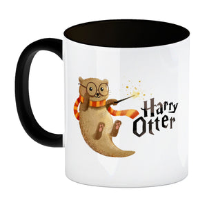 Harry Otter mit Zauberstab Kaffeebecher