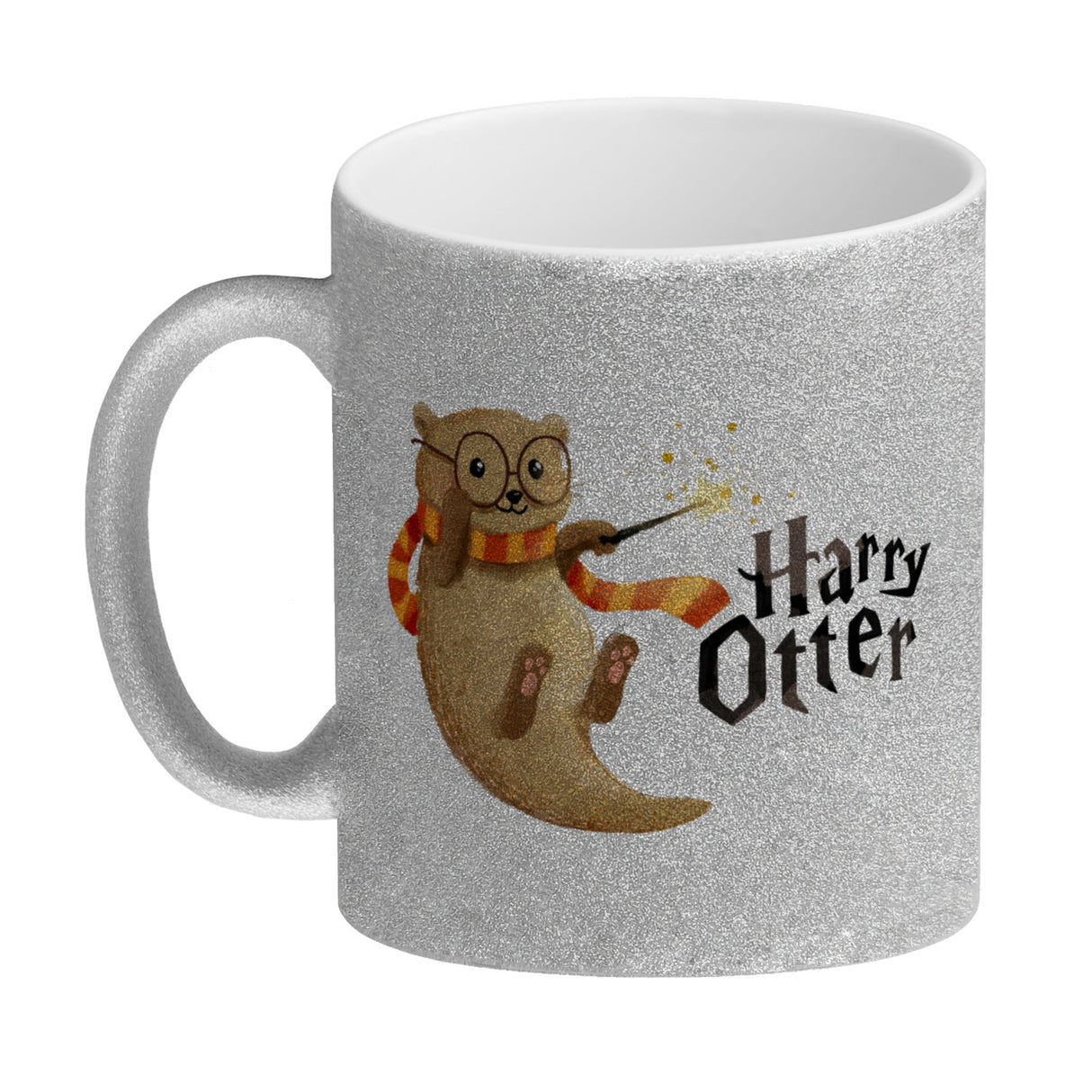 Harry Otter mit Zauberstab Kaffeebecher