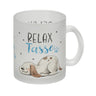 Relaxter Hund Kaffeebecher mit Spruch Relax Tasse