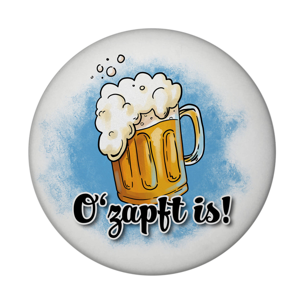 O'zapft is! Bierkrug-Magnet  Witziges Geschenk für Bierliebhaber –