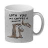 Otter Kaffeebecher mit Spruch With you my coffee is much hotter