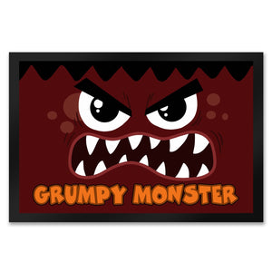 Grumpy Monster Fußmatte in 35x50 cm mit gruseligem Gesicht