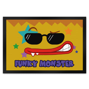 Funky Monster Fußmatte in 35x50 cm mit coolem Gesicht