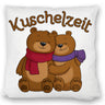 Kuschelzeit Kissen mit niedlichem Bärenpärchen