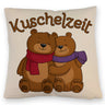 Kuschelzeit Kissen mit niedlichem Bärenpärchen