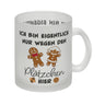 Lebkuchenmännchen Kaffeebecher mit Spruch