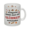 Glühwein Kaffeebecher mit Spruch Zeit für Glühwein